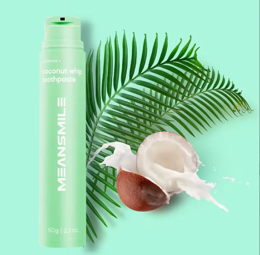 New' Coconut Extra White 90 Days (X2 Natural Plant-Based Sugar-Free Toothpastes)